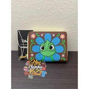 Loungefly Disney Tangled Pascal Flower Zip Wallet